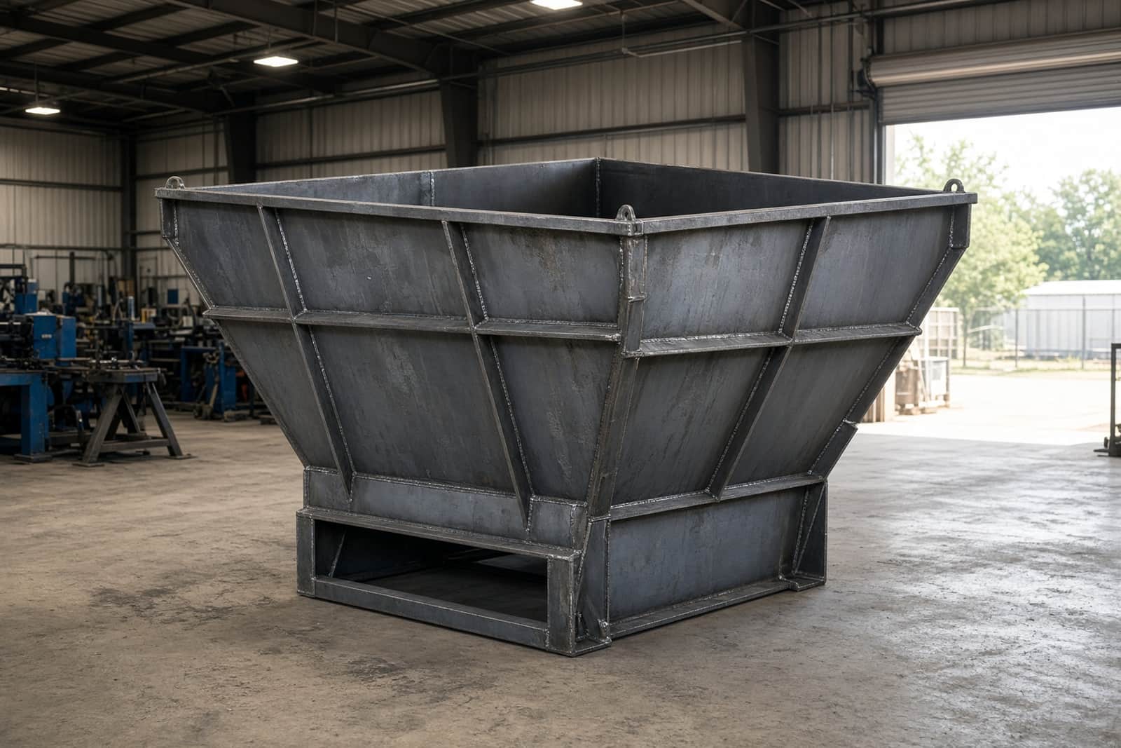 Finished industrial steel fabrication